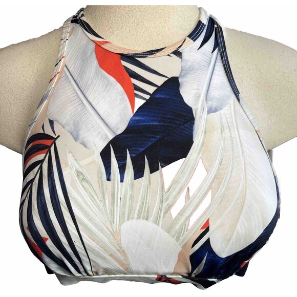 Athleta Tahitian Tropical Underwire 32D/DD Bra Cup‎ Bikini Top NWT - Picture 1 of 5